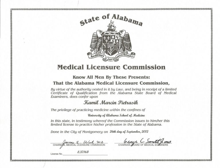 Alabama Licence